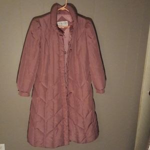 Vintage 80's down winter coat Lg